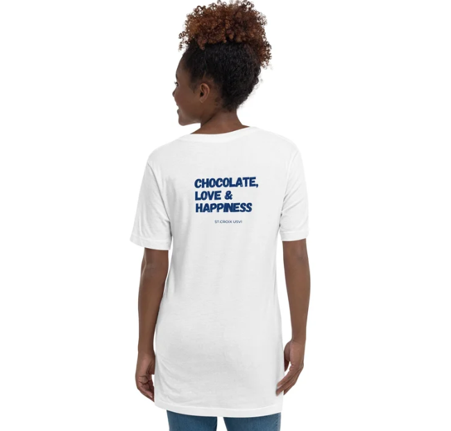 Chocolate Love & Happiness V-Neck Tee